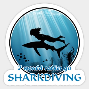 Sharkdiving Sticker